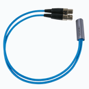 Dekoni Audio Ensemble Postsplit Blue Nylon Woven Jacket Headphone Connectors