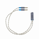 Dekoni Audio Ensemble Postsplit Silver Braided Headphone Connectors