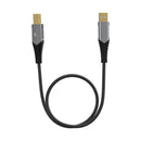 FiiO LA-UB1 USB-A to USB-B Cable Grey